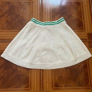 House of Harlow 1960 White Green Tennis Sweater Skirt/Skort Size XS